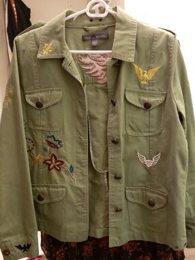 Green Jean Jacket Size 10